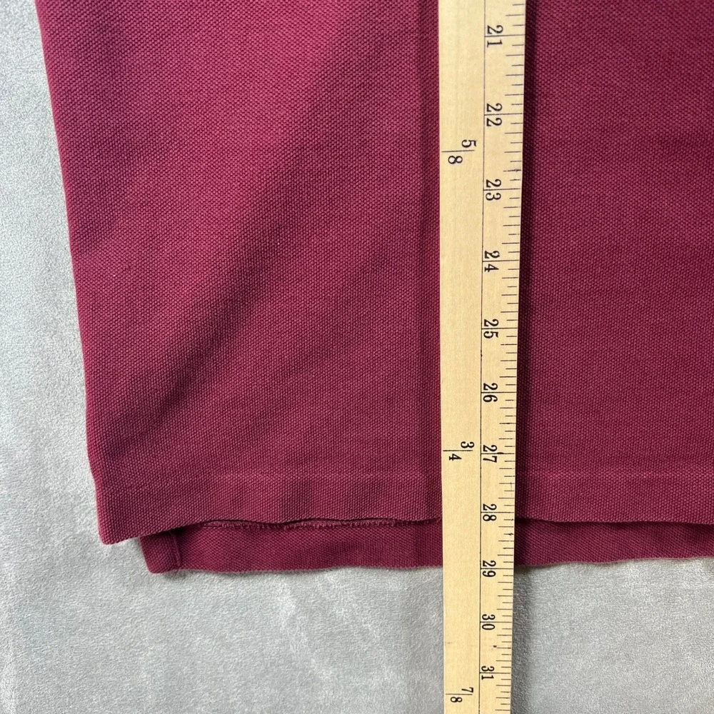 Polo Ralph Lauren Mens XL Burgundy Classic Fit Short Sleeve Pique Polo Shirt